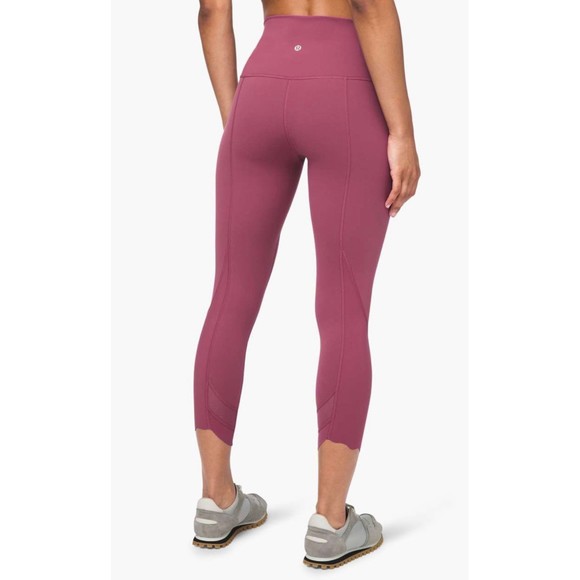 Lululemon Wunder Under Crop High-Rise *Roll Down Scallop Full-On Luxtreme 24" - Picture 1 of 10